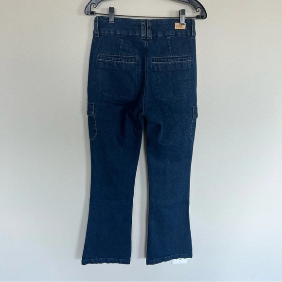 PAIGE NWT Dion 32 In. W/Cargo Pockets High Rise Utility Jeans Denim New Women 26 - Picture 8 of 12